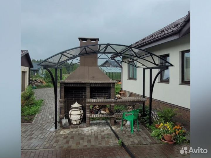 Гриль мангал барбекю / Печь из кирпича