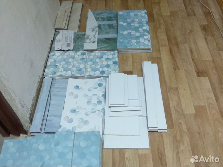 Остатки после ремонта глазурованной плитки