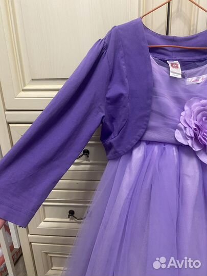 Нарядное платье с болеро на 7 лет