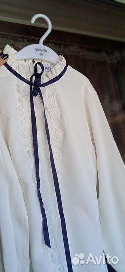 Блузка белая детская