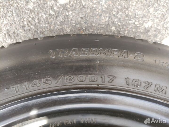 Запасное колесо (докатка) Nissan 145/80R17 из Япон