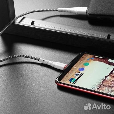 USB кабель borofone BX25 USB - Type-C, 3A, 1 м, бе