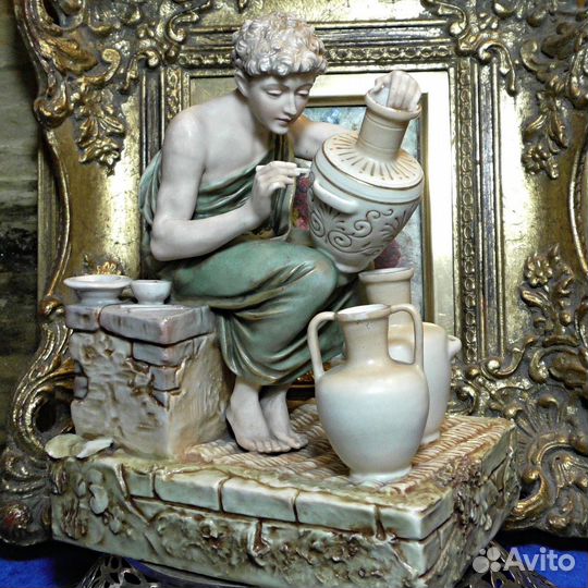 Горшечник.Royal Dux.Статуэтка.Фарфор