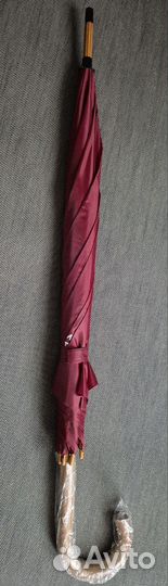 Зонт бардо трость деревянная ручка