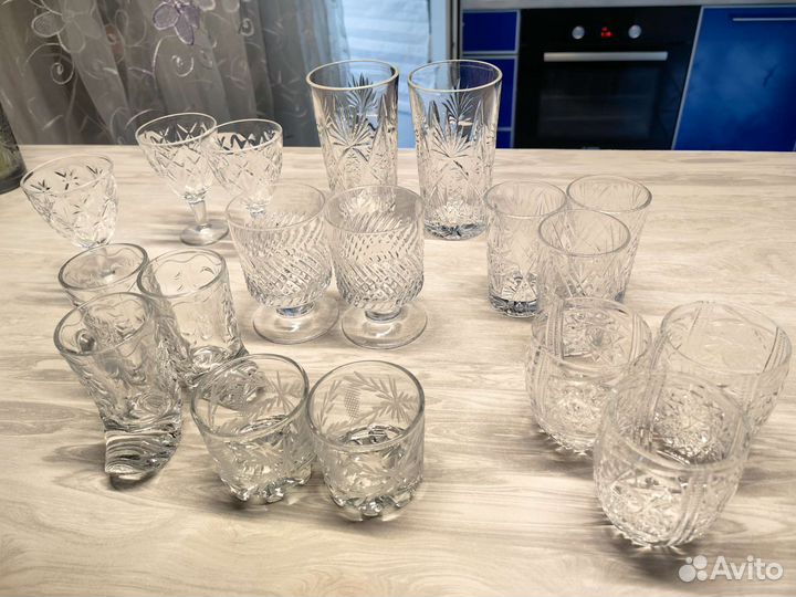 Хрустальные рюмки СССР