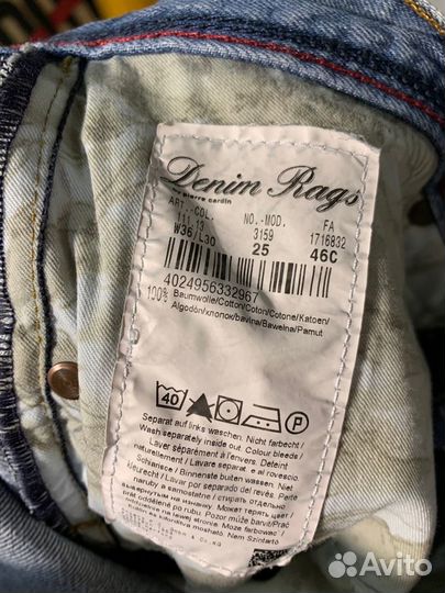 Джинсы Denim Rags Pierre Cardin Selvedge Denim