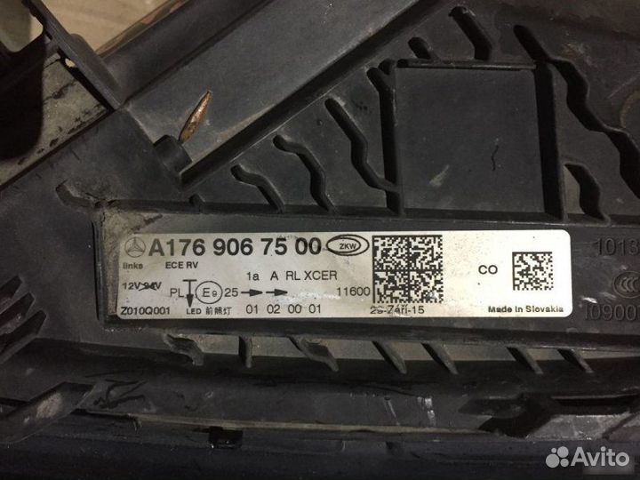 Фара левая Mercedes-Benz A-Class W176