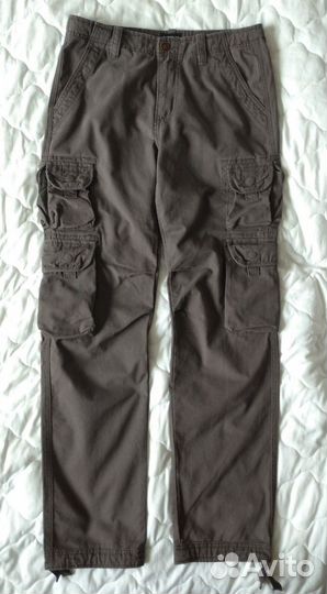 Брюки карго много карманов W28/XS