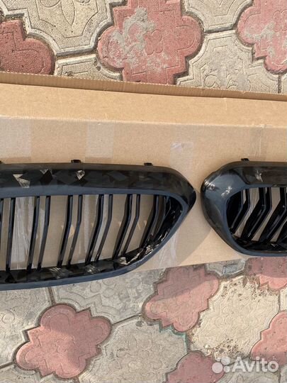 Решетка радиатора BMW G30 дорестайл кованый карбон