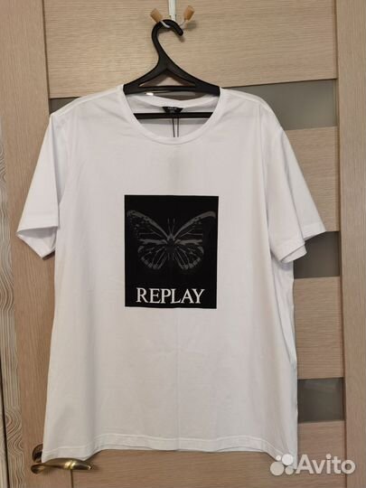 Футболка мужская, Replay, оригигал, размер 56/58