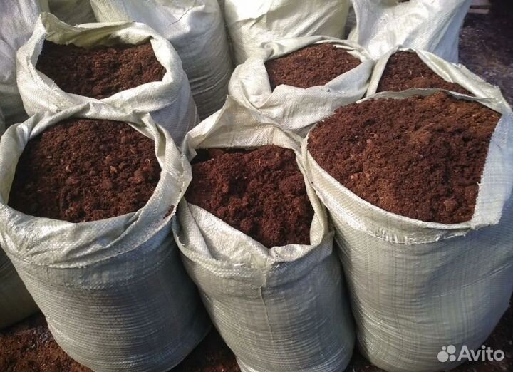 Конский перегной в мешках