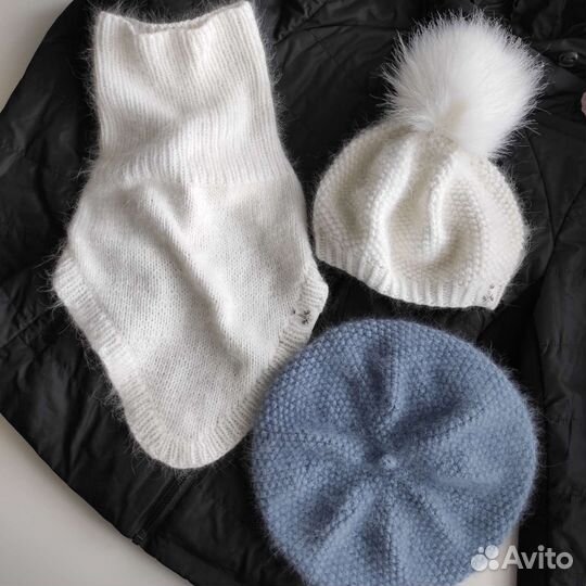 Берет женский из пуха норки