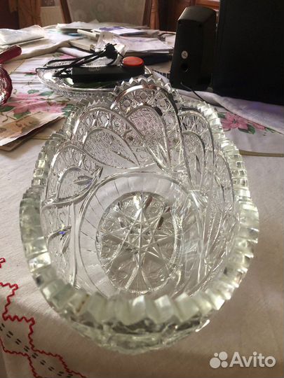 Ваза хрустальная