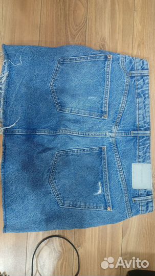 Джинсовая юбка pull bear