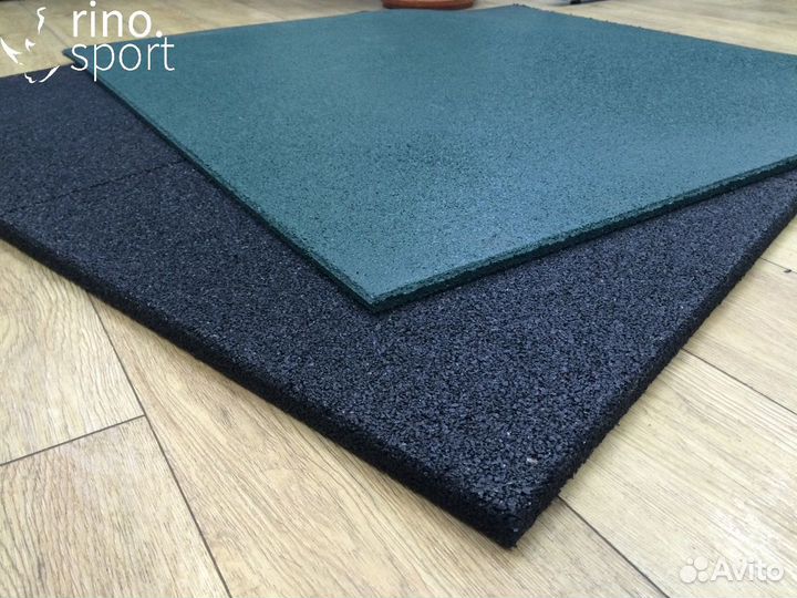 Резиновая плитка 500х500 или рулоны 4-12-40мм