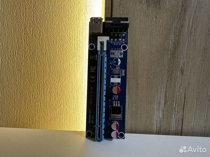 Райзера для видеокарт 6Pin/Molex/Sata гарантия