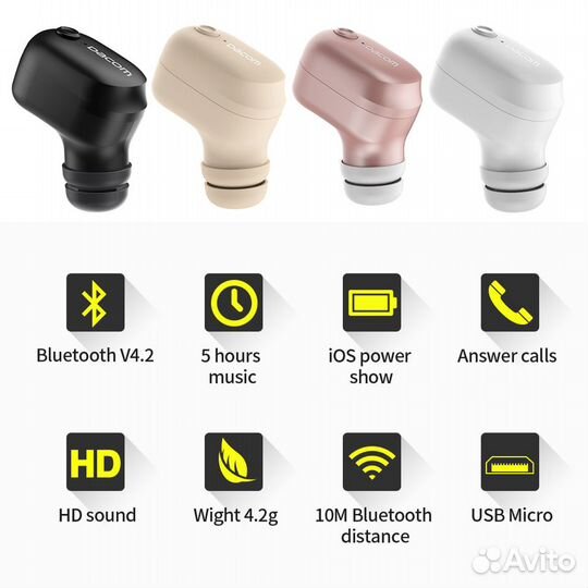 Bluetooth гарнитура с микрофоном dacom K8i