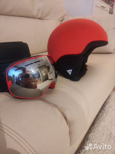 Горнолыжный шлем Dainese оригинал (L-XL) +очки Poc