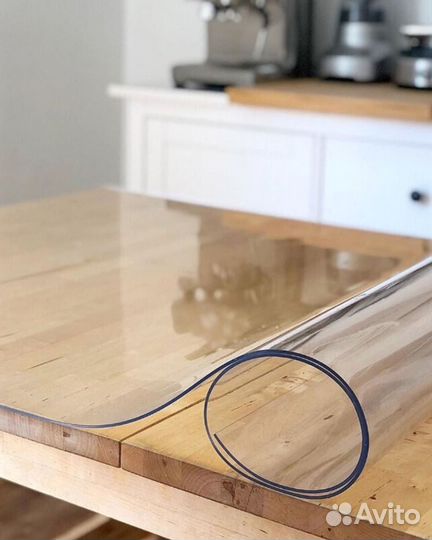 Мягкое гибкое стекло на стол / Прозрачная скатерть