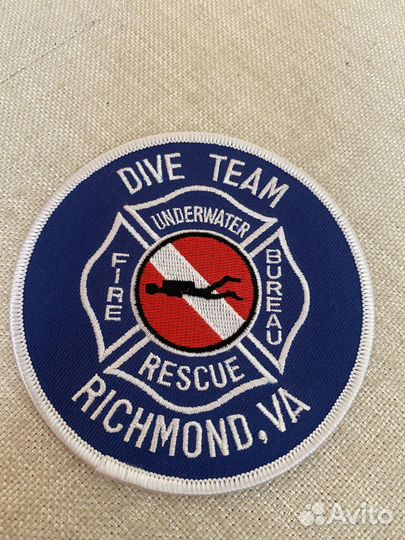 Шеврон США военная нашивка Dive team rescue