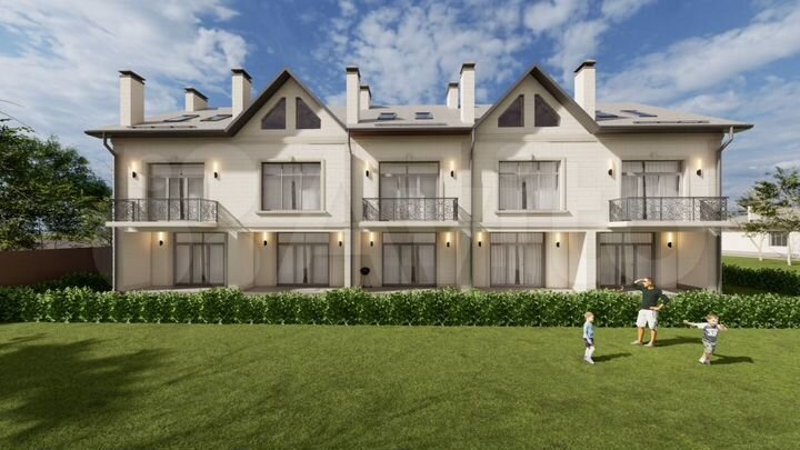 Коттедж 155 м² на участке 2 сот.