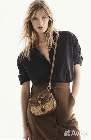 Сумка натуральная кожа плетеная Massimo Dutti