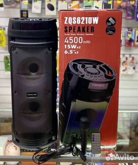 Портативная колонка Bluetooth с караоке