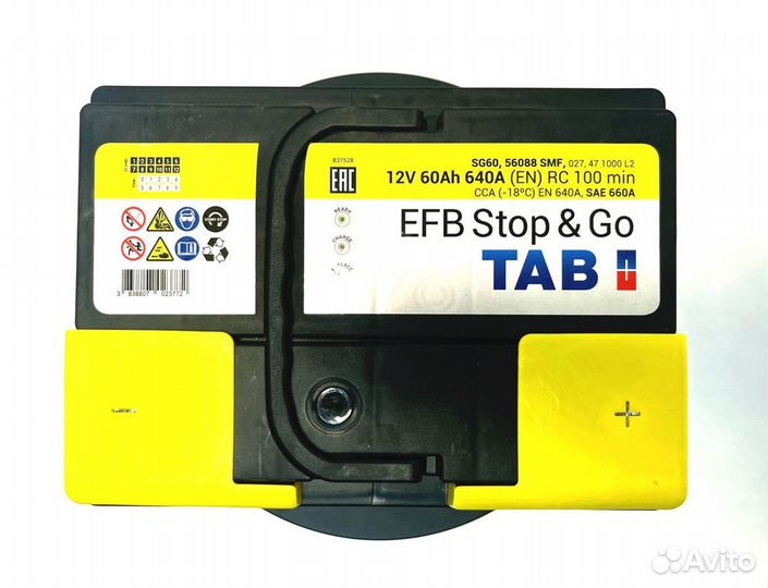 Аккумулятор TAB EFB Stop&Go 60 Ah (0)