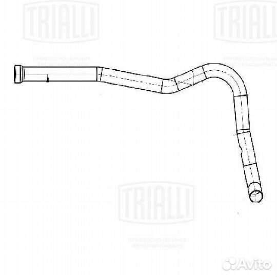 Труба приёмн ваз 2123 04- 1.7i евро-2 алюм сталь E