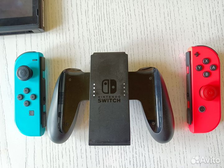 Nintendo Switch rev 1+чип+флэшка256Гб