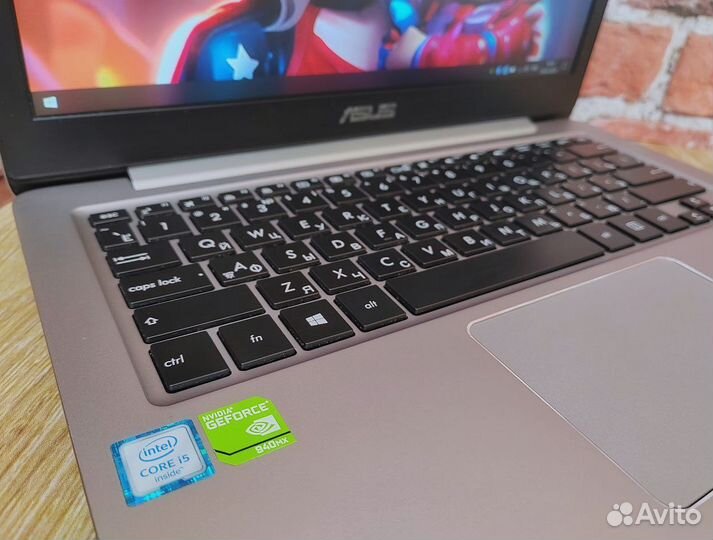 Asus ZenBook Мощный Игровой Ноутбук на MX и i5