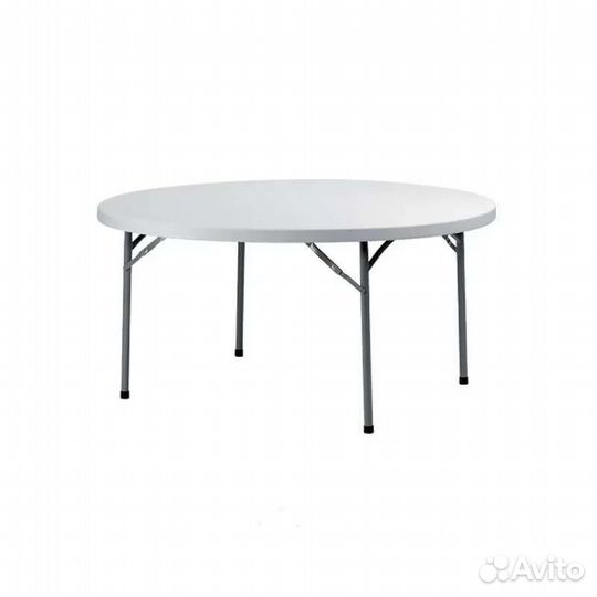 Стол круглый 80 см ножки складные