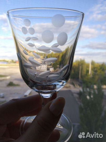 Фужеры цветное стекло СССР