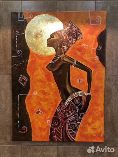 Интерьерная картина «Африканка»
