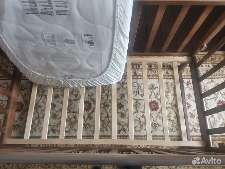 Детская кроватка качалка 120х60