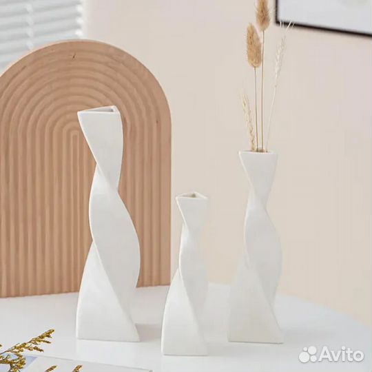 Набор Ваз, Подарочный набор, Вазы керамические