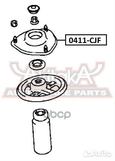 Опора переднего амортизатора 0411-CJF asva