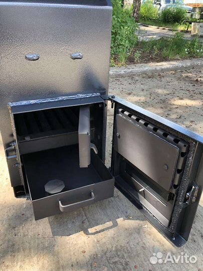 Твердотопливный котел с большой топкой