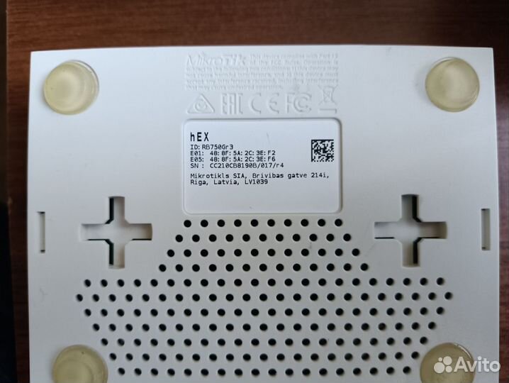 Маршрутизатор mikrotik hex