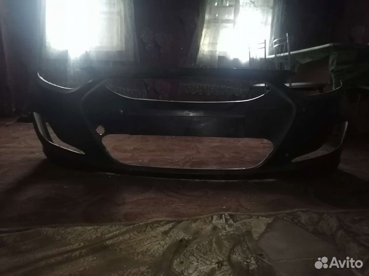 Передний бампер hyundai solaris