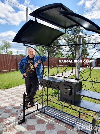 Беседка с мангалом