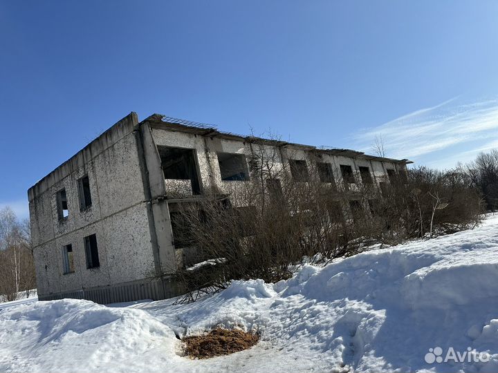 Здание разборное двухэтажное из плит