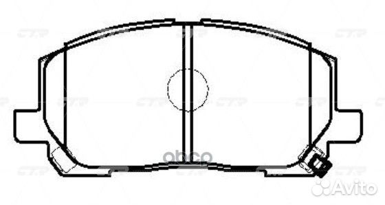 CKT-58 Колодки тормозные дисковые перед G
