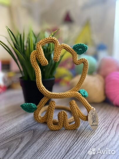 Вязаные буквы декор