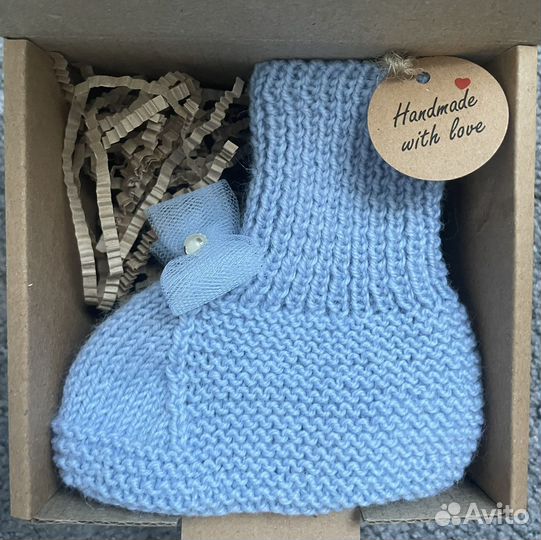 Пинетки-носочки для новорожденного