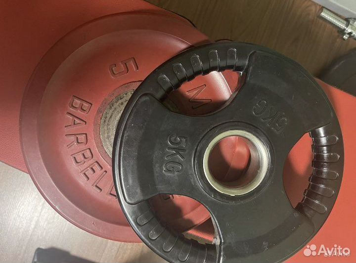 Стойка для штанги + скамья + гриф