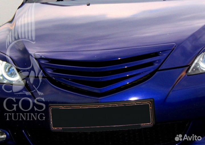 Решетка радиатора Rave 4 на Мазда 3 хэтчбек