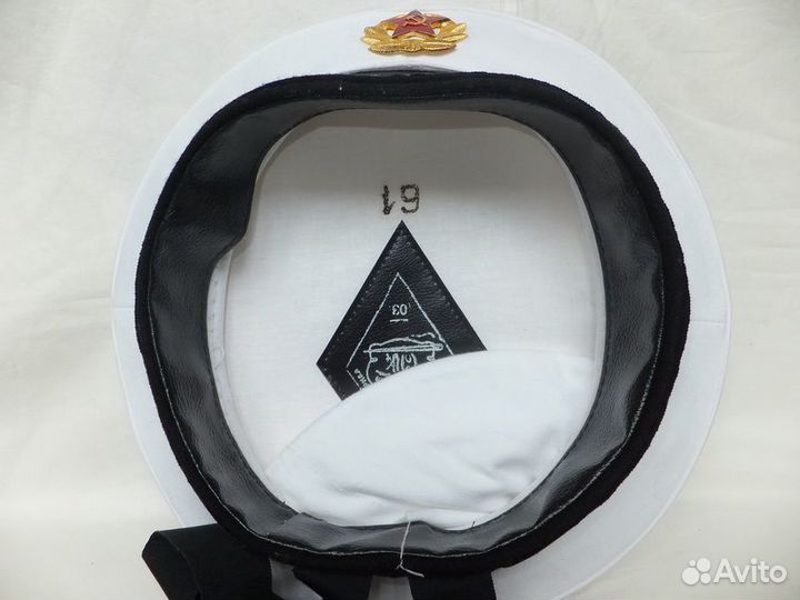 Бескозырка парадная белая