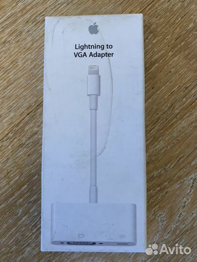 Адаптер Apple Lightning/VGA белый