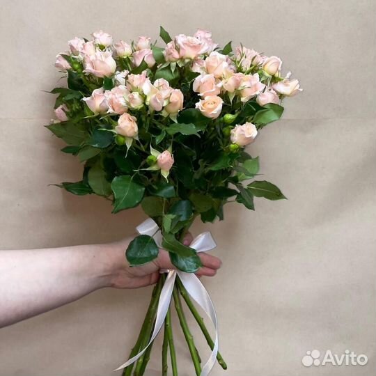 Букет из 9 нежно-розовых роз